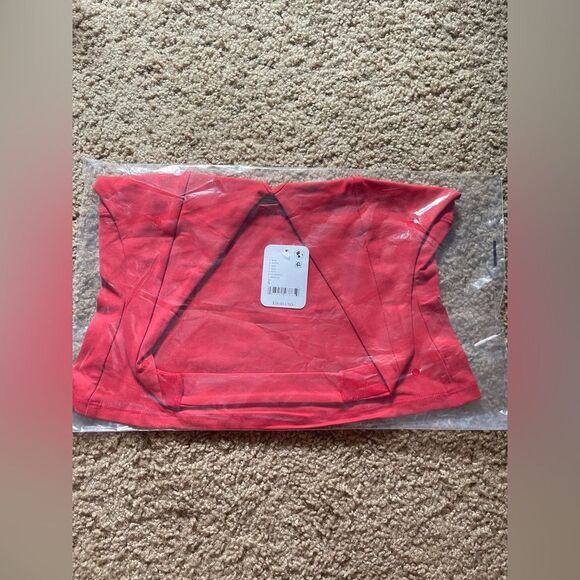 NEW Free People Intimately Still Here Halter Cami - Red Small - Picture 4 of 5